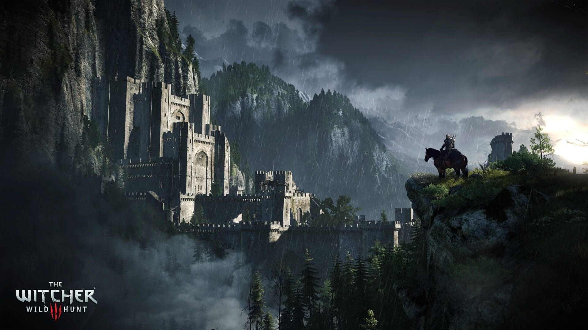 The Witcher 3: Wild Hunt Castle in the Forest Environment Screenshot